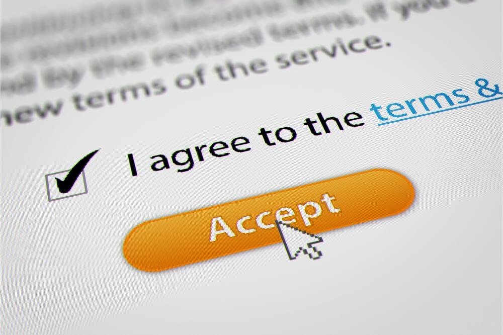 Website terms and conditions legal requirements 
