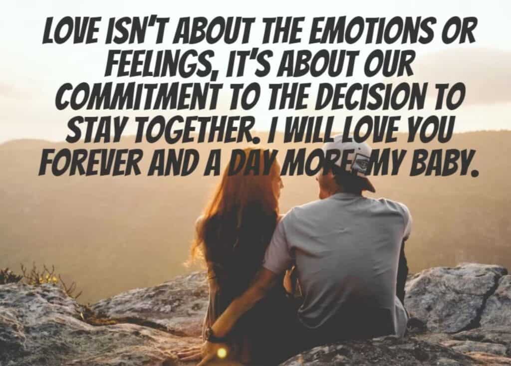 love isn't about emotions