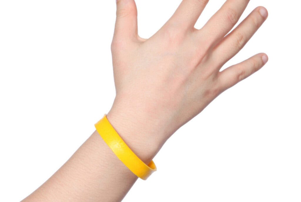 Yellow Silicone Wristband