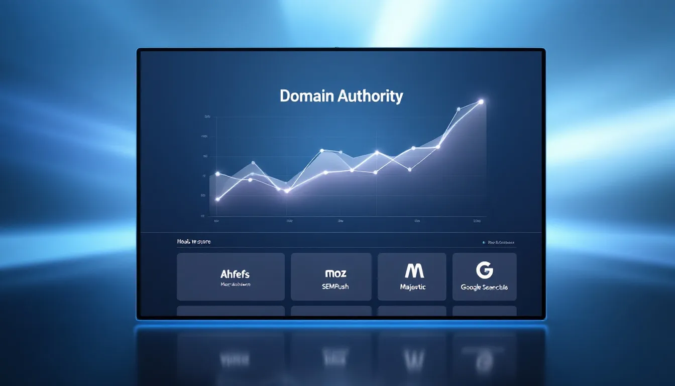A screenshot of tools used to check a website's authority, emphasizing their importance in SEO.