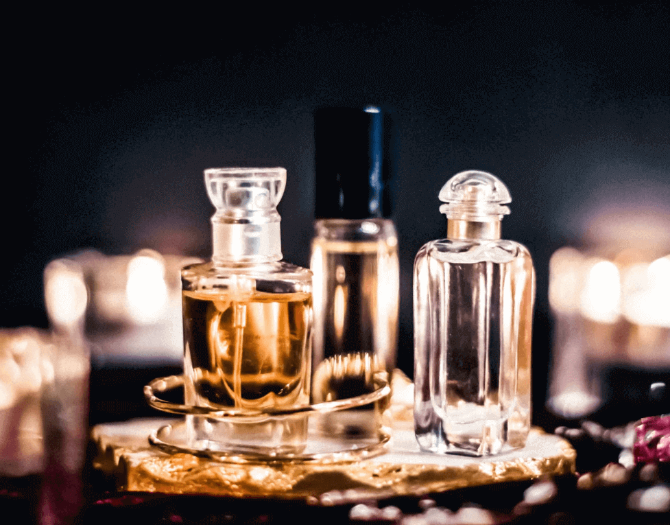 glass perfume bottles