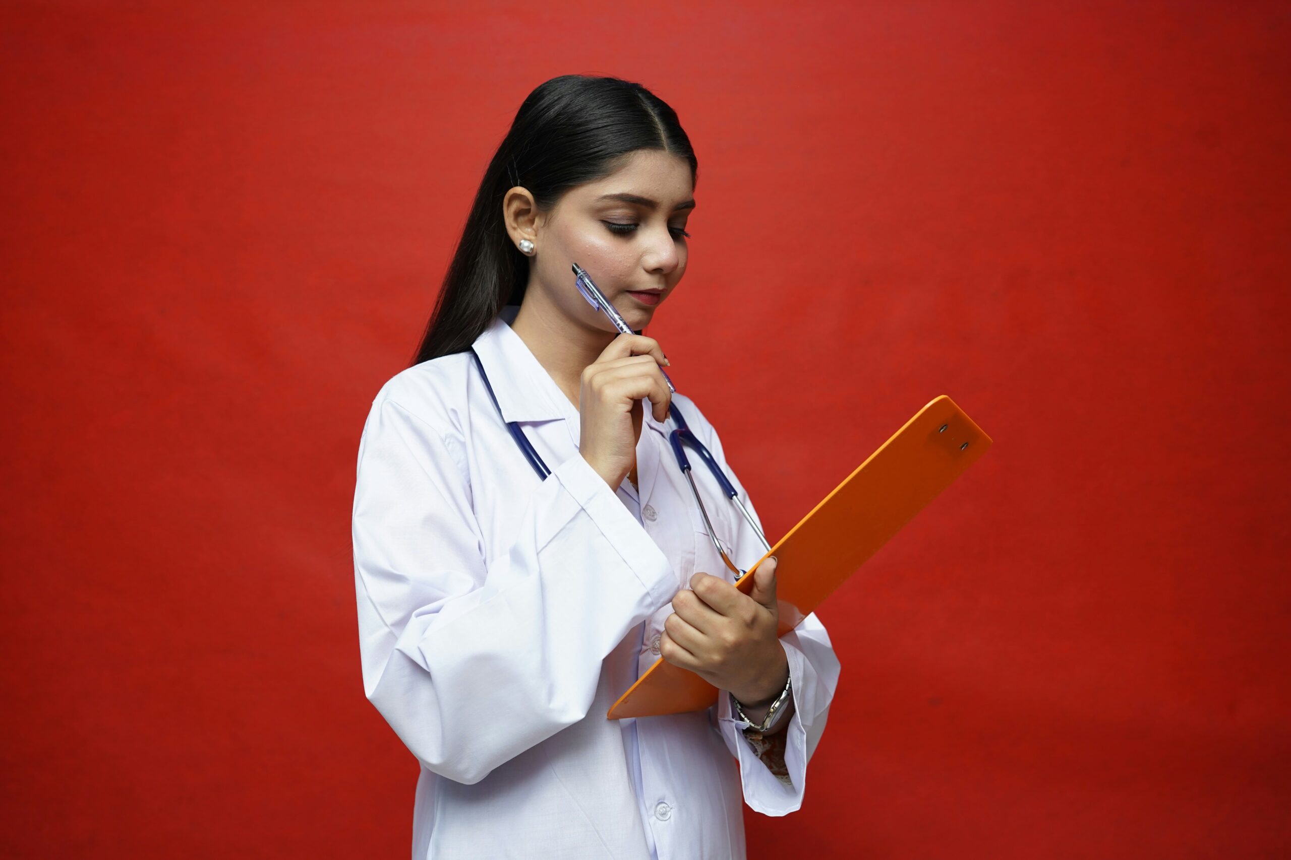 Doctor in white coat