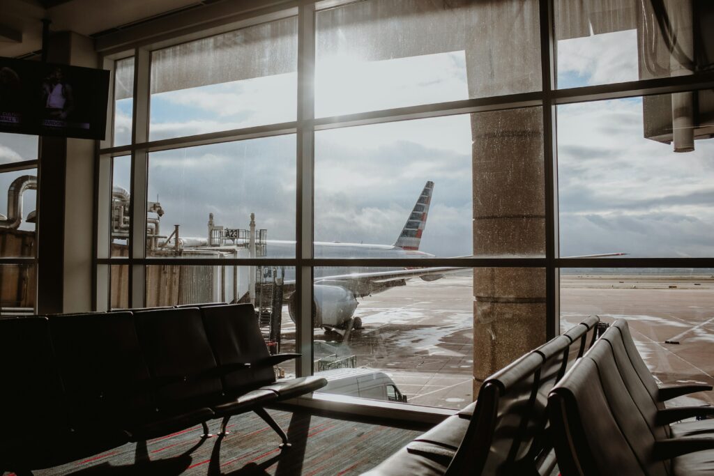 Business lounge on the airport