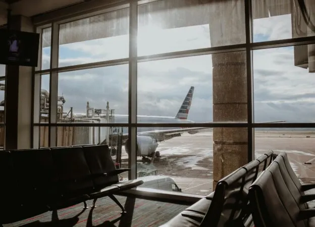 Business lounge on the airport